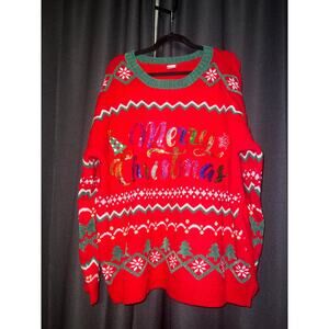 Ugly Christmas Sweater Xmas Size 1X